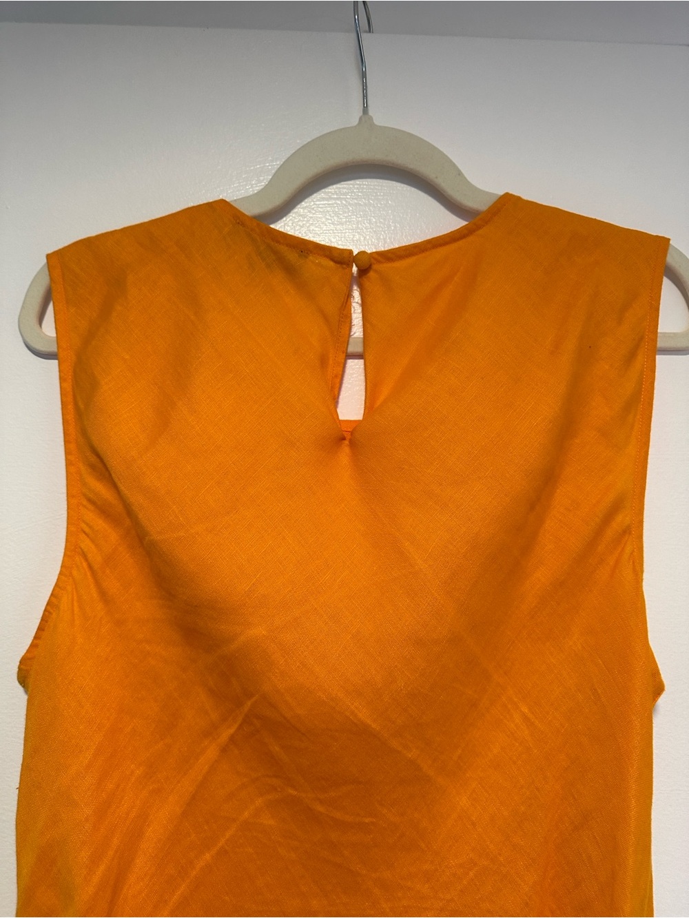 J.Crew 100% Linen Carolyn Dress in Apricot. Excellent EUC condition size L - Picture 6 of 6